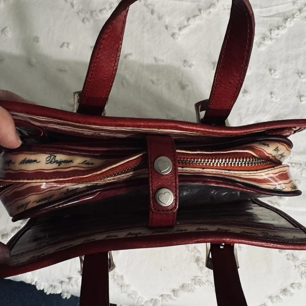 Brighton ❤️ red hearts travel makeup bag. Toiletry,carry On,caddy,weekender.Rare
